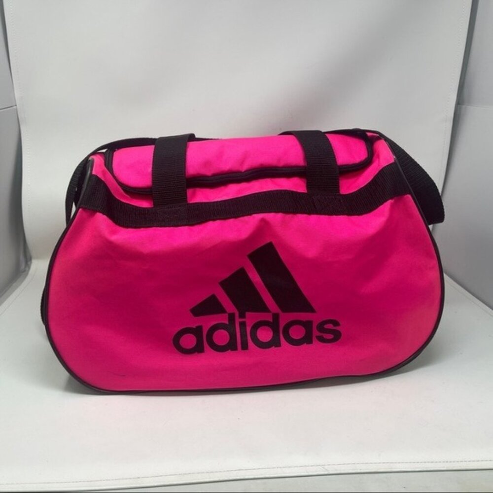 Adidas small pink black Duffle Bag